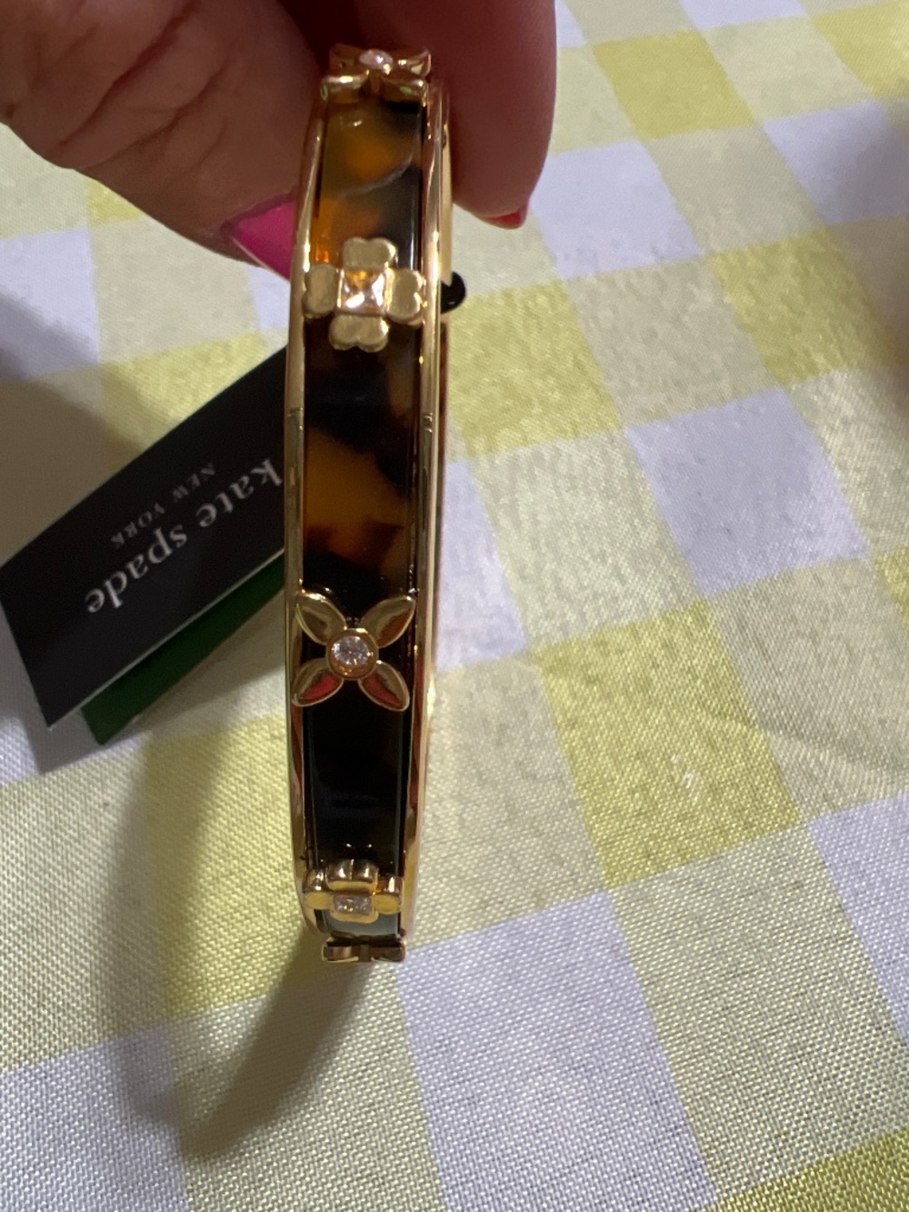 Kate Spade New York Breeze Along Hinge Bangle Bracelet